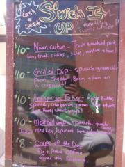 menu example food truck