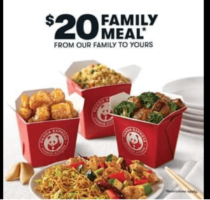 $20 family meal deal