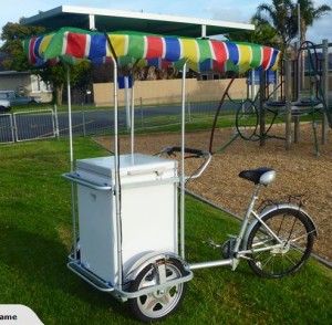 solar powered ice cream bike