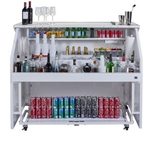 A portable or mobile bar does not have to be a big thing to move