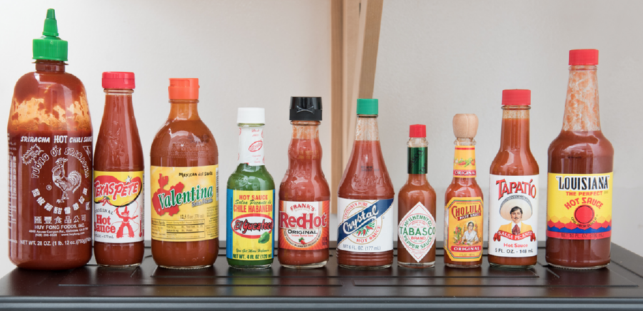 A selection of the top-name hot sauce brands in America today