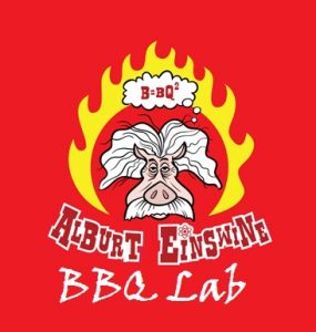 Albert EinSwine's BBQ Lab Sample Sign
