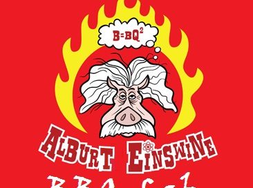 Albert EinSwine's BBQ Lab Sample Sign Albert EinSwine's BBQ Lab Sample Sign