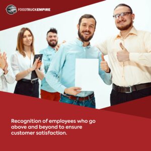Recognition of employees who go above and beyond to ensure customer satisfaction.