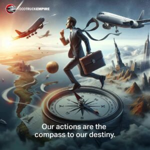 Our actions are the compass to our destiny.