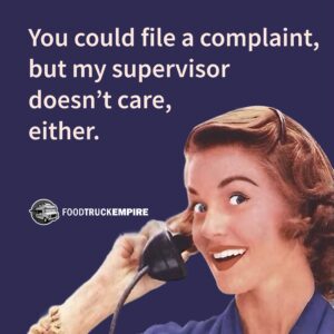 You could file a complaint...