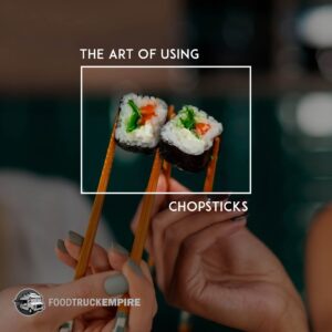 The art of using chopsticks.