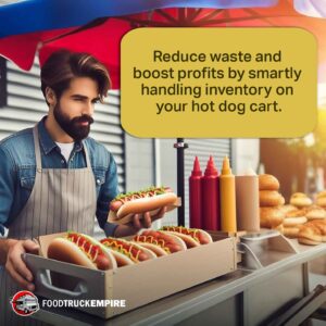 Reduce waste and boost profits by smartly handling inventory on your hot dog cart.