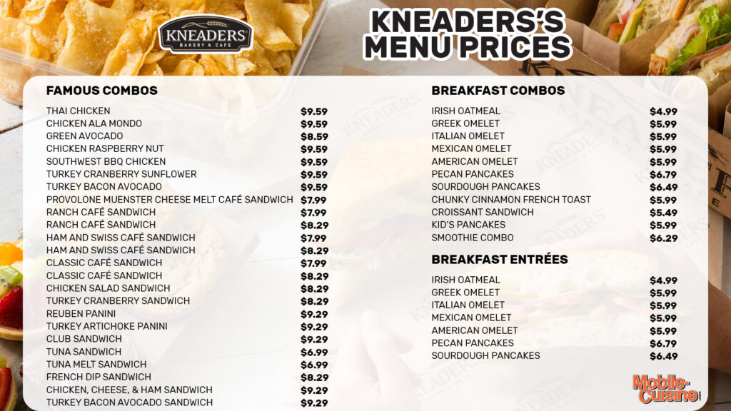 Kneaders-menu-poster - Food Truck Empire