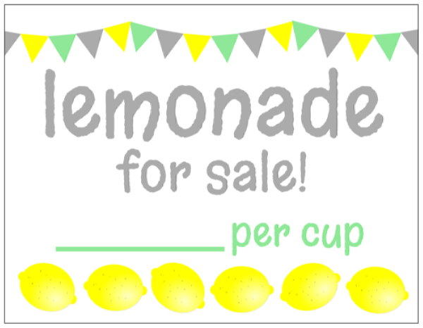 67 Creative Lemonade Stand Slogans And Sign Ideas For Kids
