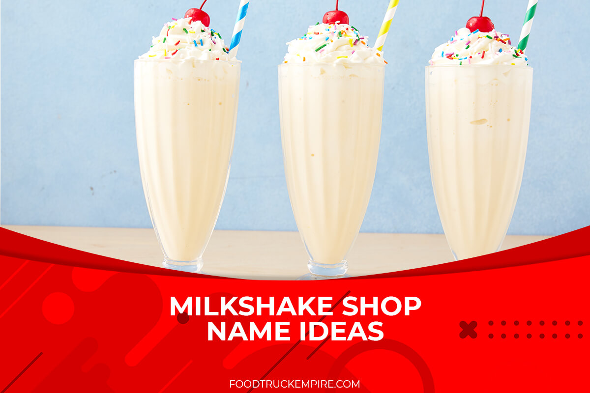 415+ Creative Milkshake Shop Name Ideas You'll Want to Sip Up