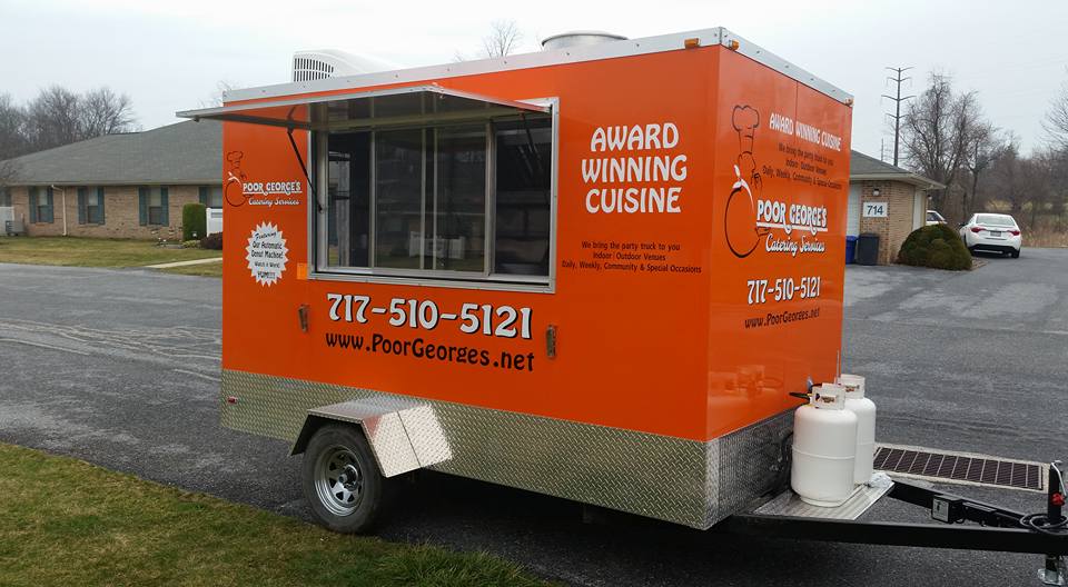 Custom Built Orange 2017 Food Trailer For Sale In Etters Pa