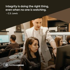Integrity is doing the right thing, even when no one is watching. - C.S. Lewis