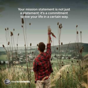 Your mission statement is not just a statement; it's a commitment to live your life in a certain way.