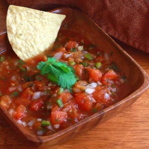 Salsa is the popular Mexican spicy tomato sauce for almost every dish, and dipping