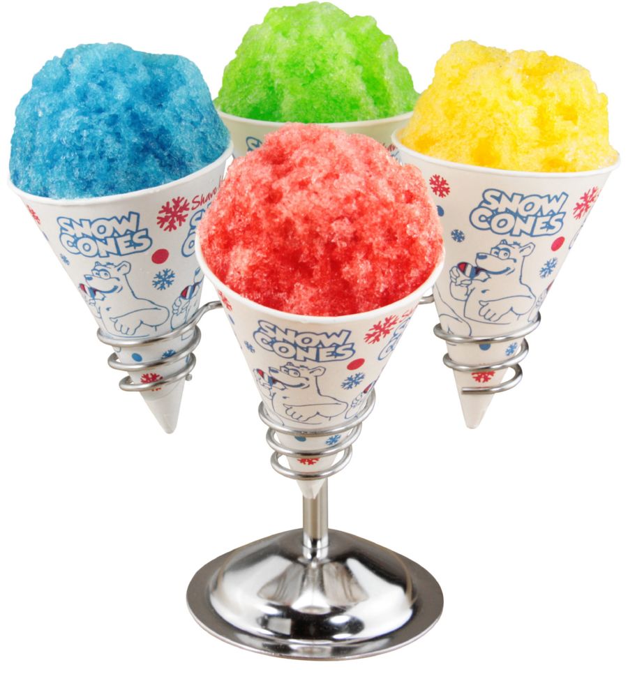 Snow Cones are crunchier than shave ice, and last a little longer