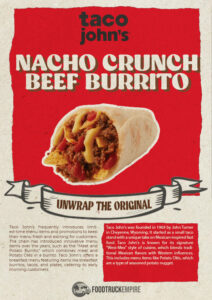 Taco John's menu poster