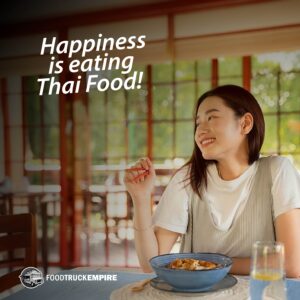 Happiness is eating Thai food!