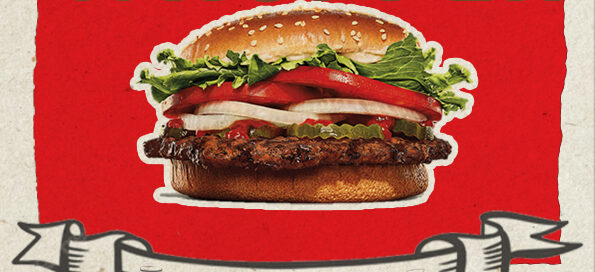 Burger King menu poster