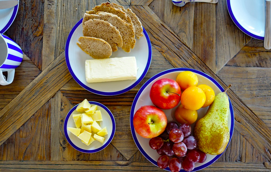 butter cheese and fruit