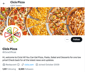 Cici's Pizza on Social