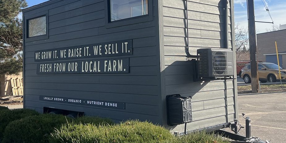 Custom-Built Tiny House Trailer Farm Stand For Sale (SOLD)