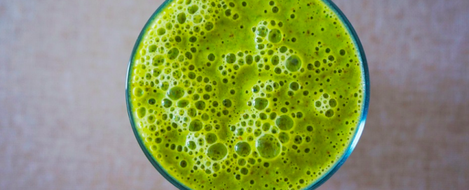 A detox smoothie. detox smoothie