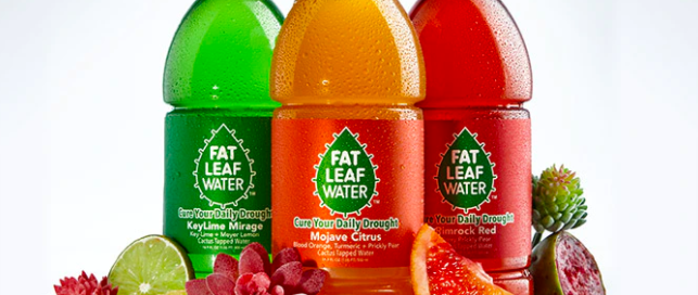 Fat Leaf Water lineup of sports beverages. fat leaf water