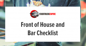front of house checklist
