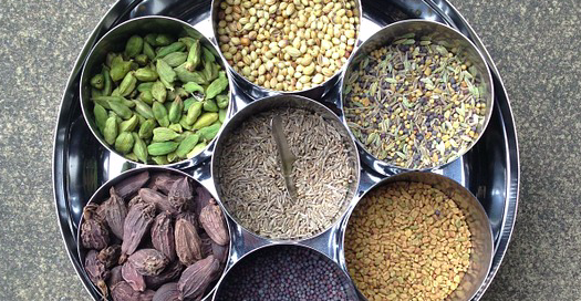 Indian spices can create robust vegetarian flavors. indian spices