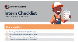 intern performance checklist