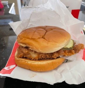 Kentucky Fried Chicken sandwich