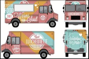 wrap mockup of food truck