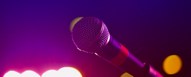 With karaoke... Anyone can get on the mic. mic