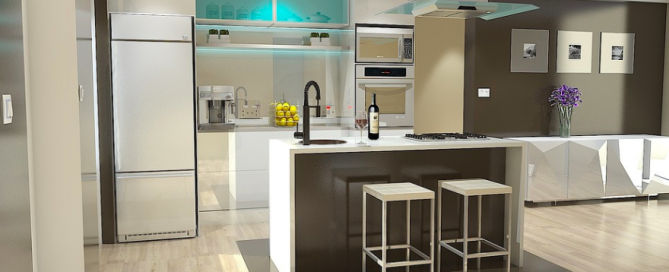 Modern kitchen design. modern kitchen