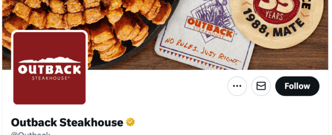 Outback Steakhouse on social media