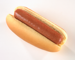 plain hot dog