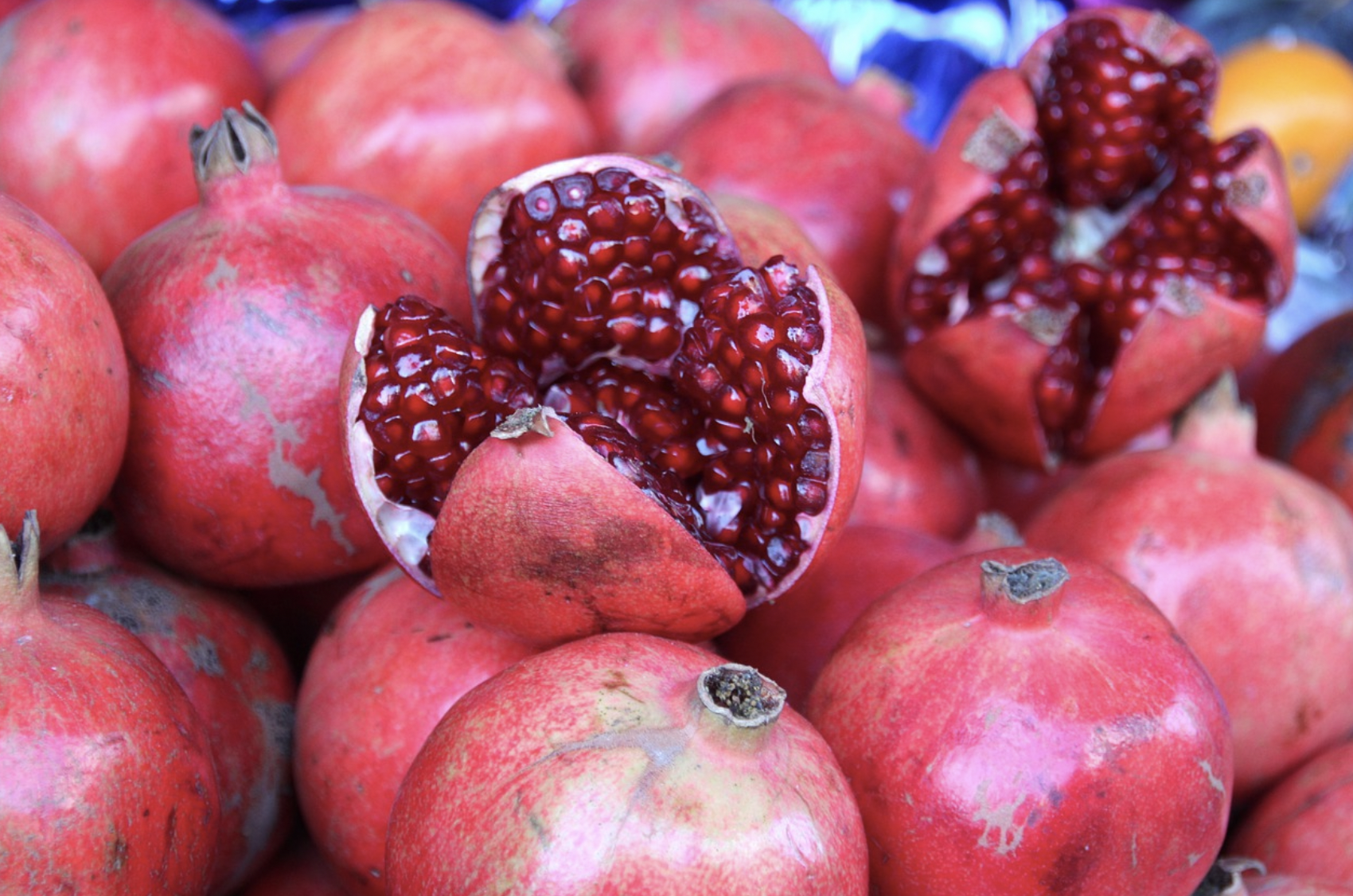 Ripe pomegranate seeds aren't always red, Home and Garden