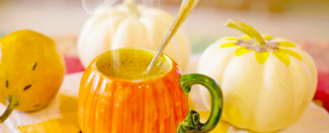 PSL in a pumpkin cup. PSL Pumpkin Cup