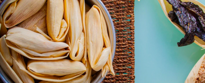 Tamales in a pot. tamales in pot