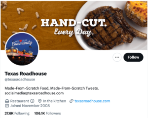 Texas Roadhouse Social Media 